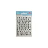 92 Aufkleber - Alphabet Schwarz & Silber - 1,8 cm Produktbild-Vorschau 2