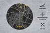 MuchoWow® Mauspad Mousepad Schwarz und Gold - Stadtplan - Produktbild-Vorschau 2