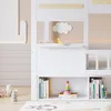 Hausbett mit Bücherregal, Dach, Lattenrost, Rausfallschutz, Produktbild-Vorschau 8