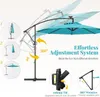 KOMFOTTEU LED slunečník 300cm x 230cm, zahradní slunečník s Náhled obrázku produktu 2