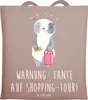 Mr. & Mrs. Panda Tote Bag Tante Shopping - Braun Pastell - Produktbild-Vorschau 1