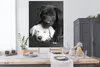 MuchoWow® Poster Hunde - Welpe - Schwarz - Weiß - Tiere Produktbild-Vorschau 3