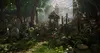 A mystical forest scene with small shrines and glowing lights. Produktbild-Vorschau