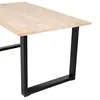 WOOOD Tablo Esstisch aus Eichenholz, U-Tischbein, Braun, Produktbild-Vorschau 4
