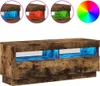 vidaXL TV-Schrank mit LED-Leuchten Räuchereiche 100x35x40 Produktbild-Vorschau 3