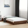 vidaXL Bettgestell mit LED Braun Eichen-Optik 90x190 cm Produktbild-Vorschau 2