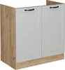 Spülenunterschrank Vicco R-Line Weiß Landhaus 80 cm ohne Produktbild-Vorschau 1