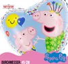 Peppa Wutz Folienballon Herz Ø45cm Peppa Pig und George Produktbild-Vorschau 3