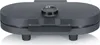 A dark gray oval-shaped waffle maker with a black dial and handle is shown from a front diagonal angle on a white background. Produktbild-Vorschau