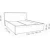 Gepolstertes Bett 180x200 Star (Grau) Produktbild-Vorschau 3