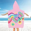 FEBE Badeponcho Kinder Schmetterling Muster Badetuch Mit Produktbild-Vorschau 3