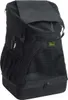 A black pet carrier backpack is shown against a white background. Produktbild-Vorschau
