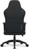 The back view of a black gaming chair on a white background. Produktbild-Vorschau