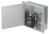 LuxeBath Wandnische Dusche Edelstahl mit befliesbarer Tür Produktbild-Vorschau 1