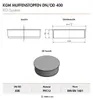 Innenliegender Abwasserstopfen PVC Osma KGM, DN 400, orange Produktbild-Vorschau 3