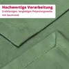 Close-up of a green fabric with a text overlay highlighting its quality. Produktbild-Vorschau