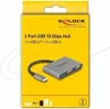 DELOCK 3 Port USB Hub 10 Gbps mit USB Type-C zu 1 x USB Produktbild-Vorschau 1