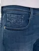Close-up of the front pocket of blue jeans. Produktbild-Vorschau