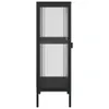 vidaXL Sideboard Noir 40x35x105 cm Verre et acier - Voir les images du produit 8