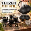 Lumaland Teeservice 12-tlg. Tee Set Gusseiserne Teekanne Produktbild-Vorschau 10