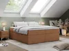 Boxspringbett ohne Kopfteil mit Bettkasten, niedriges Produktbild-Vorschau 1