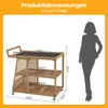 Carrello da servizio COSTWAY, carrello da cucina in Anteprima dell’immagine prodotto 3