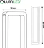LUMILED Pollerleuchte Außenstehleuchte 80cm Stehlampe Produktbild-Vorschau 7