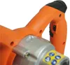 Close-up of the handle and motor housing of an orange power tool. Produktbild-Vorschau