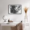 Gerahmtes Poster - Schwarzer Rahmen - Frau Linie Kunst. - Produktbild-Vorschau 6