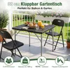 Sekey Gartentisch Klappbar Holz Optik Campingtisch Produktbild-Vorschau 2