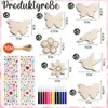 Kinder Bastelset Holz 57-teilig DIY Kreativset, Holz Produktbild-Vorschau 7