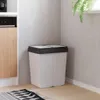 vidaXL Duo odpadkový koš bílý 2x25 l Náhled obrázku produktu 2
