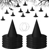 12 Halloween Hexenhüte zum Aufhängen mit Schnur & Haken Náhľad obrázku produktu