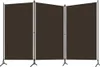 vidaXL Séparation de pièce en 3 parties, brun 260x180 cm Voir les images du produit 1