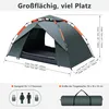 Campingzelt, Pop Up Zelt, Kuppelzelt, Sofortzelt, Produktbild-Vorschau 6
