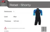 F2 Herren Neopren Anzug Rebel - Shorty 3/2 mm   L Blau Produktbild-Vorschau 2