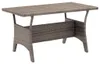 vidaXL Gartentisch Grau 120x70x66 cm Poly Rattan Produktbild-Vorschau 5