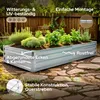A raised garden bed filled with plants, set in a garden environment with a wooden fence in the background. Produktbild-Vorschau