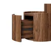Merax Couchtisch runder mit Schubladen, Wohnzimmertisch mit Produktbild-Vorschau 11