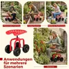COSTWAY 360° draaibare tuinstoel met wielen, 10 cm in Productafbeelding-voorbeeld 7