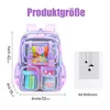 Groß Durchsichtiger Rucksack, Wasserdichte Schulrucksack Produktbild-Vorschau 2