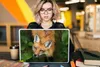 MuchoWow® Laptop Aufkleber Sticker Cover Fuchs - Grün - Produktbild-Vorschau 5