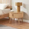 Comodino "Nordkapp" con 2 ante scorrevoli, 45 x Ø60 cm, MDF Anteprima dell’immagine prodotto 1