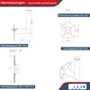 PremiumX 18cm Wandhalter Aluminium SAT Wand Halterung Produktbild-Vorschau 4