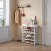 Scarpiera 'Boppeelo' con cassetto 94 x 75 x 30 cm 5 ripiani Anteprima dell’immagine prodotto 1