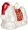 BRUBAKER Malteser in kerstoutfit met kerstmuts, goud/rood - Productafbeelding-voorbeeld 3