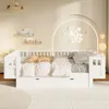 Flieks kinderbed 140x200 cm met 2 lades, houten kinderbed Productafbeelding-voorbeeld 3