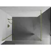 Mexen Kioto Duschwand 130 x 200 cm, Spiegel 8 mm, Gold - Produktbild-Vorschau 4