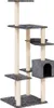 vidaXL Arbre à chat avec colonnes à griffer en sisal Crème Voir les images du produit 8