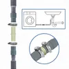 Ausziehbarer Ablaufschlauch 80-300cm Ø19/22 mit Haltebogen Produktbild-Vorschau 5